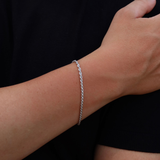 925 Gümüş | Halat Zincir Bileklik