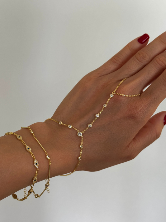 925 Gümüş | Yuvarlak Taşlı Şahmeran