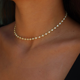 925 Gümüş | Zirkon Taşlı Kalp Choker Kolye