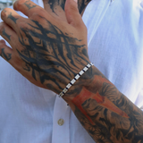 925 Gümüş | Lacivert İpli Dizi Bileklik