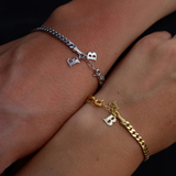 925 Gümüş | Harfli Gurmet Bileklik(Tekli)