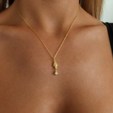 925 Gümüş | Taşlı Şans Balığı Kolye