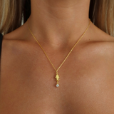 925 Gümüş | Taşlı Şans Balığı Kolye