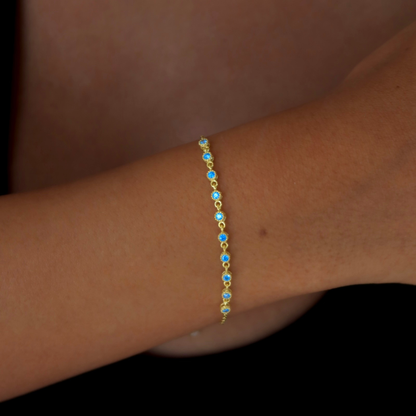 925 Gümüş | Blue Drops Bileklik