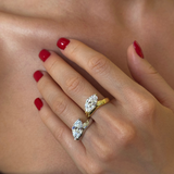 925 Gümüş | Markiz Tek Taş Yüzük