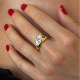 925 Gümüş | Markiz Tek Taş Yüzük