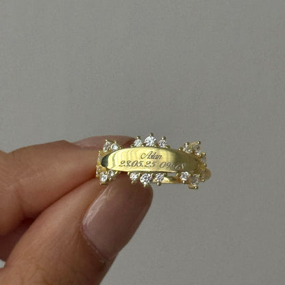 925 Gümüş | Taşlı Anı Yüzük