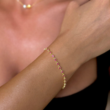 925 Gümüş | Ruby Drops Bileklik