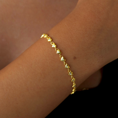 925 Gümüş | Taşlı Love Bileklik