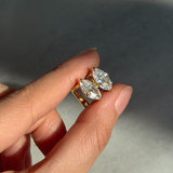 925 Gümüş | Markiz Taşlı Kilit Küpe