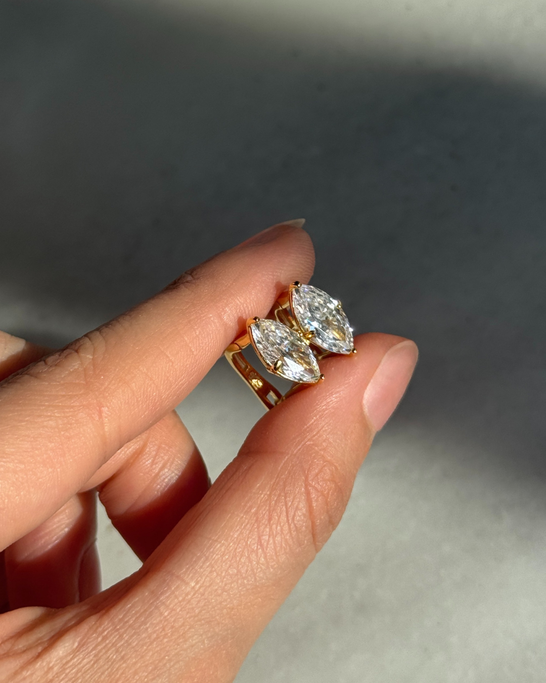 925 Gümüş | Markiz Taşlı Kilit Küpe