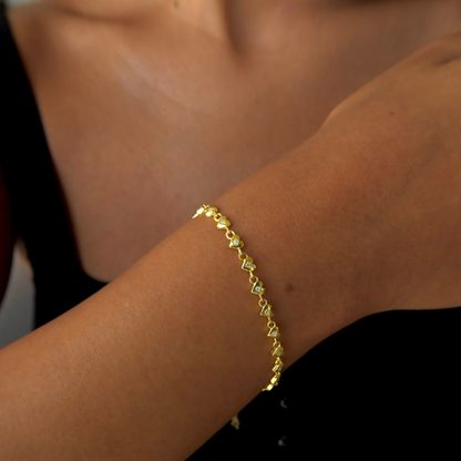 925 Gümüş | Taşlı Love Bileklik