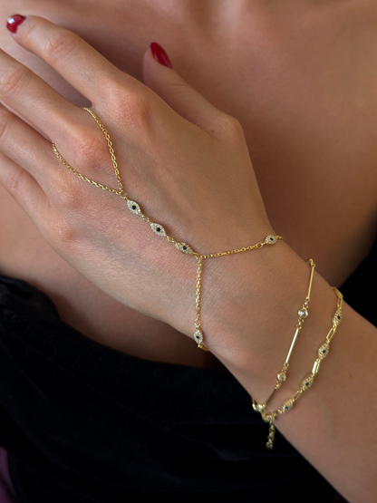 925 Gümüş | Göz Figürlü Taşlı Şahmeran