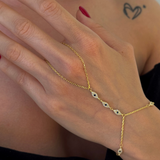 925 Gümüş | Göz Figürlü Taşlı Şahmeran