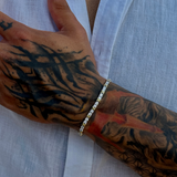 925 Gümüş | Gold X Su Yolu Bileklik