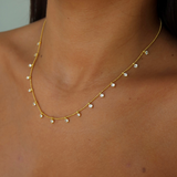 925 Gümüş | Mini Zirkon Taşlı Gerdanlık