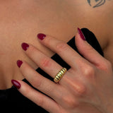 925 Gümüş | Bombeli Burgu Yüzük