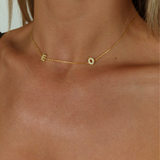 925 Gümüş | 2 Harfli Köprücük Kolye