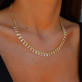 925 Gümüş | Gurmet Zincir-Zirkon Taşlı Kolye