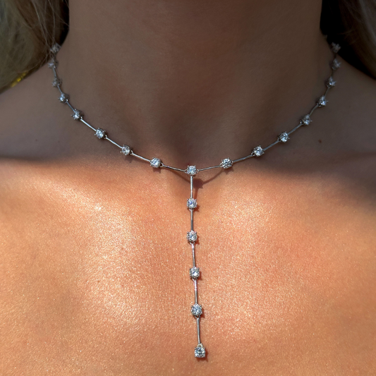 925 Gümüş | Luna Choker Y Kolye