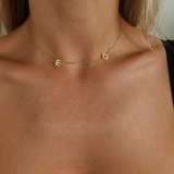 925 Gümüş | 2 Harfli Köprücük Kolye