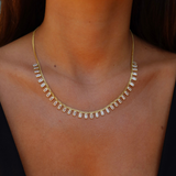 925 Gümüş | Gurmet Zincir-Zirkon Taşlı Kolye