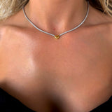 925 Gümüş | Kalpli Su Yolu Kolye