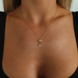 925 Gümüş | Üç Damla Baget Kolye