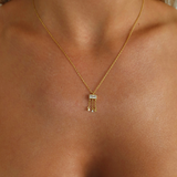 925 Gümüş | Üç Damla Baget Kolye