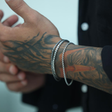 925 Gümüş | Popcorn Kalın Bileklik