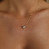 925 Gümüş | Taşlı Kalp Kolye