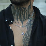 925 Gümüş | Lacivert Mineli North Star Kolye