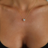 925 Gümüş | Taşlı Kalp Kolye