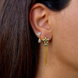 925 Gümüş | Stella Chain Küpe