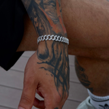 925 Gümüş | Full Taşlı Cuban Bileklik