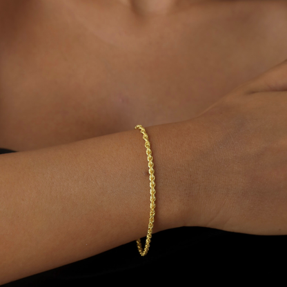 925 Gümüş | Halat Zincir Bileklik