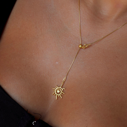 925 gümüş asansör zincirli güneş kolye, rou collection, gümüş kolye