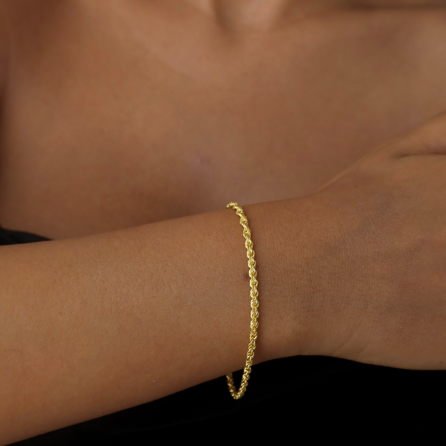 925 Gümüş | Halat Zincir Bileklik