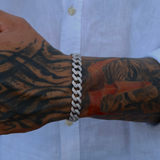 925 Gümüş | Full Taşlı Cuban Bileklik