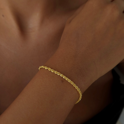 925 Gümüş | Halat Zincir Bileklik