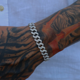 925 Gümüş | Full Taşlı Cuban Bileklik