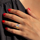 925 Gümüş | Oval Tektaş Yüzük