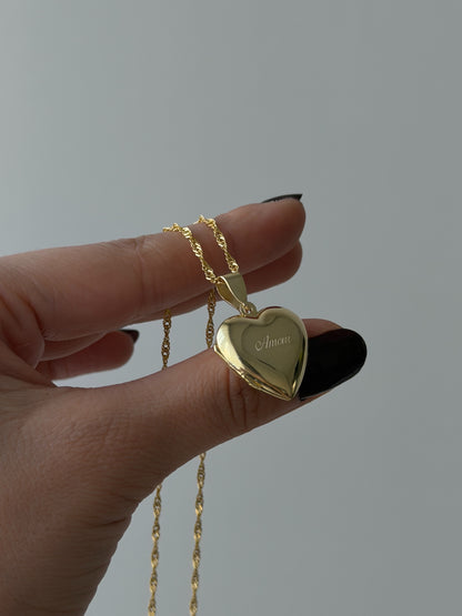 925 Gümüş | Kişiye Özel Kalpli Kapaklı Fotoğraf Kolye