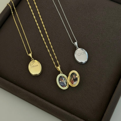 925 Gümüş | Kişiye Özel Kapaklı Fotoğraf Kolye