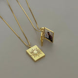 925 Gümüş | Güneş Kapaklı Fotoğraf Kolye