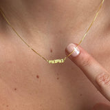 925 Gümüş | Minimal İsim Kolye