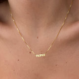 925 Gümüş | Minimal İsim Kolye