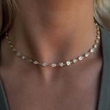 925 Gümüş | Karma Taşlı Choker Kolye