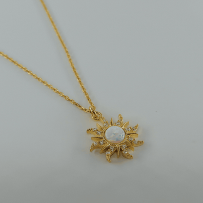 925 Gümüş | Opal Sun Kolye