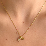 925 Gümüş | Harfli Kalp Plaka Kolye